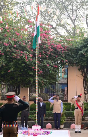 77th Republic Day at The ICFAI University, Tripura