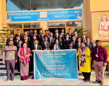 An academic programme at the Central Sanskrit University, Eklavya Campus (Constitutional Law Society)