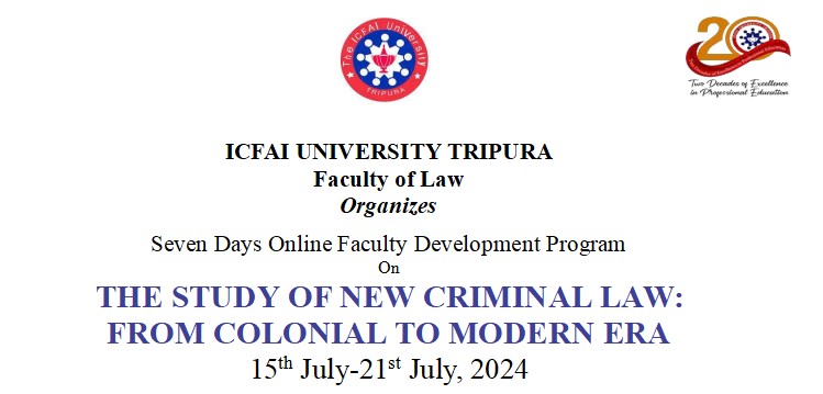 The Study of New Criminal Law: From Colonial to Modern Era