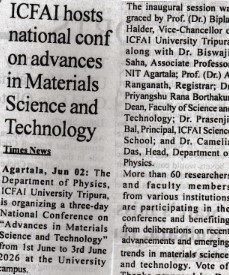 National Conference on advances in Materials Science and Technology