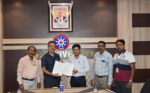 MOU signed between The ICFAI University, Tripura and M/S Medicare Environmental Management Pvt. Limited